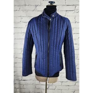 MNG Jacket Womens M Quilted puffed Twill Bomber Retro glam Streetwear corpcore